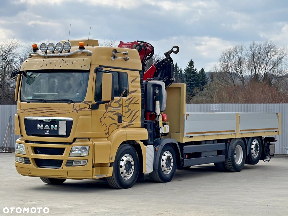 MAN TGS 35.480 * SKRZYNIA 6,50 m + FASSI F450 BXP.26 + PILOT *8x2* STAN BDB - 4