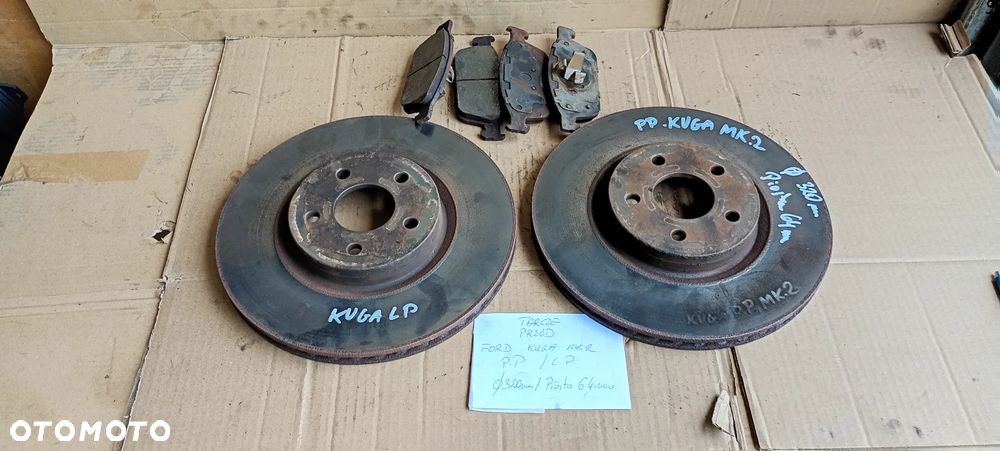Tarcze hamulcowe przód przednie klocki Ford Kuga MK2 320mm - 7