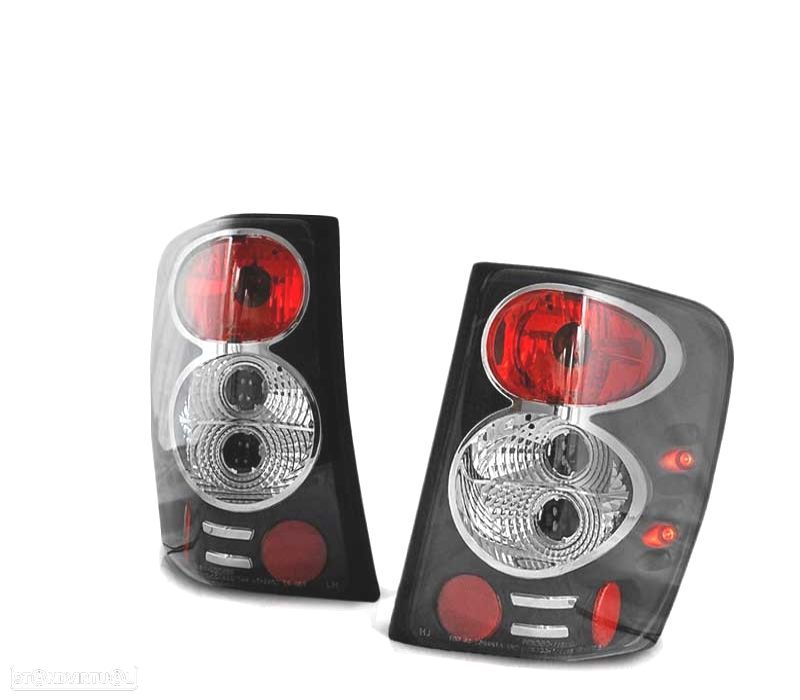 FAROLINS TRASEIRO PARA JEEP GRAND CHEROKEE WJ 99-05 PRETOS LOOK LEXUS - 1