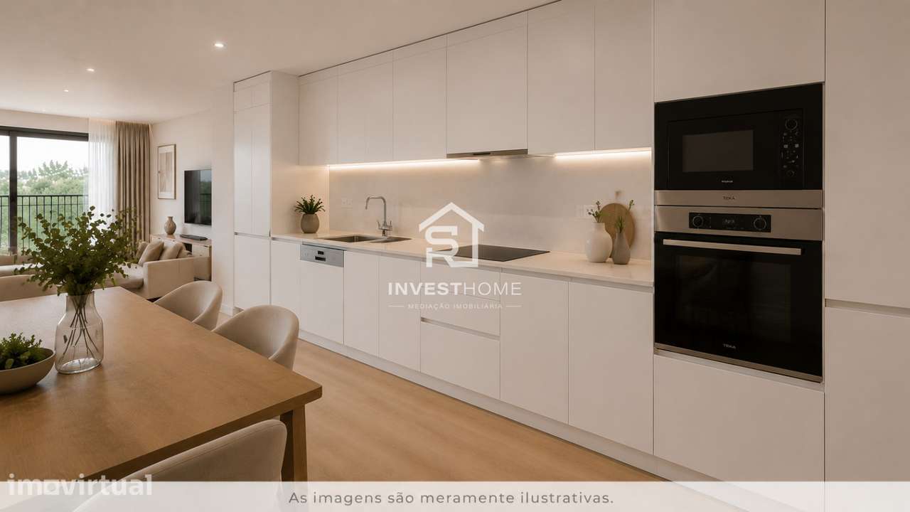 Apartamento T3 | Em construção | Varandas | Churrasqueira | Garagem - Grande imagem: 4/14