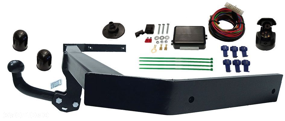 VW VOL;KSWAGEN GOLF 5 V 6 VI + PLUS hatchback HAK HOLOWNICZY + MODUŁ + WIĄZKA + GNIAZDO 7 PIN/13 - 16