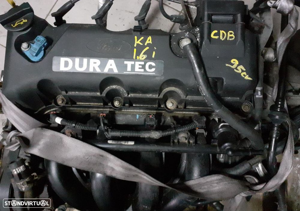 Motor ford KA 1.6i 95cv CDB caixa 5 velocidades 3S5R7002 DB - 1