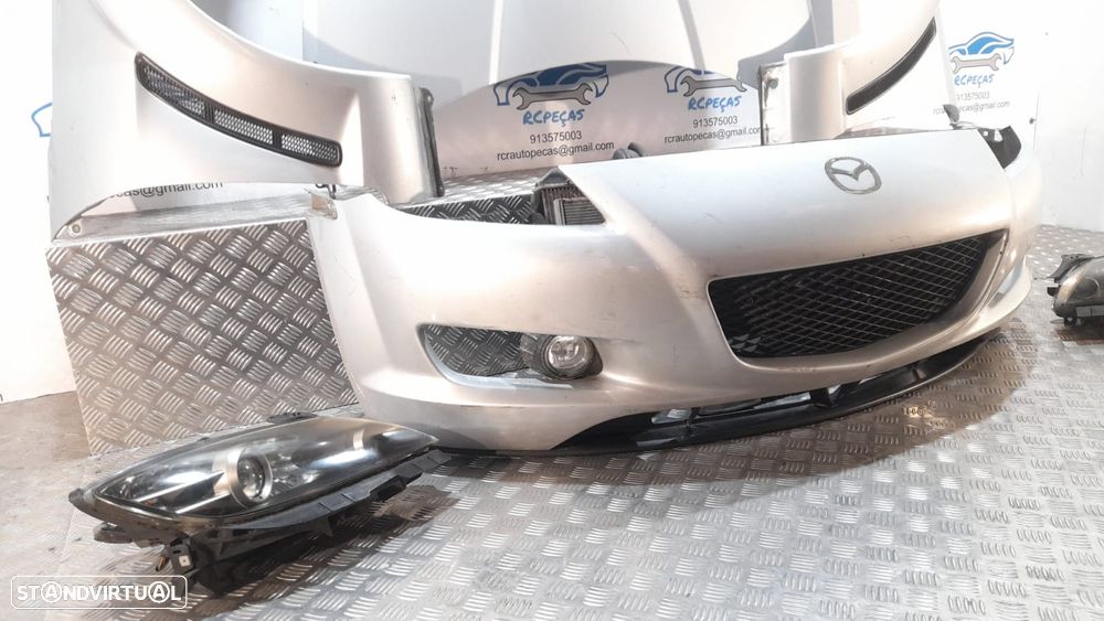 FRENTE COMPLETA MAZDA RX-8 RX8 RX 8 SE FE CAPOT PARACHOQUES GUARDALAMAS OTICAS RADIADOR VENTILADOR FRENTE FIBRA REFORÇO - 3