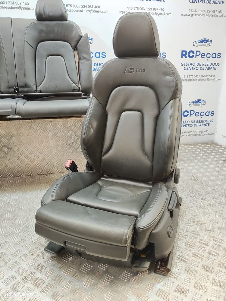 Conjunto Bancos Originais Pele Audi A5 8T S-Line Cabrio - 8