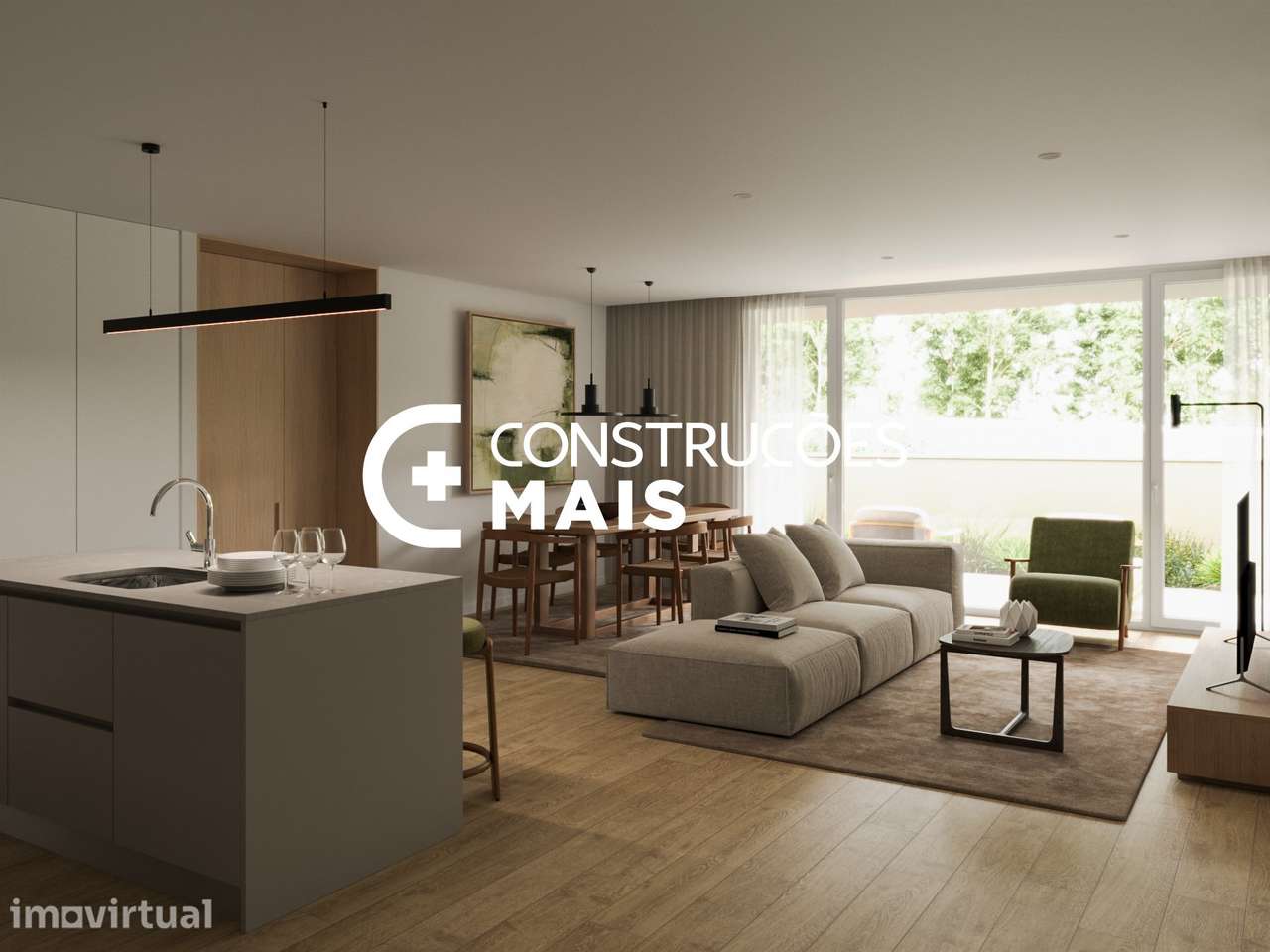 Apartamento T1 Novo, Leiria. - Grande imagem: 4/10