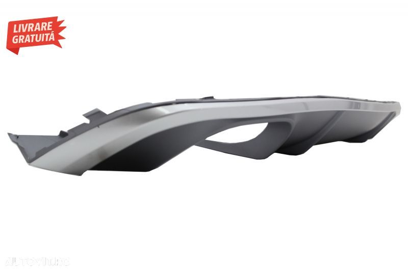 Difuzor Bara Spate cu Oranemnte Evacuare Audi A4 B9 8W S-line (2016-2018) Sedan Av- livrare gratuita - 5