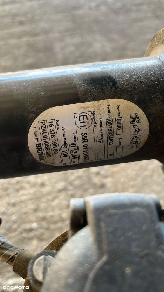 HAK HOLOWNICZY KULA MODUŁ PEUGEOT EXPERT III TOYOTA PROACE CITROEN JUMPY III - 5