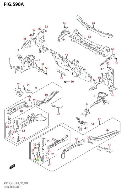 SUZUKI BALENO 2015 - ELEMENT MOCOWANIA BELKI ZDERZAKA - 3
