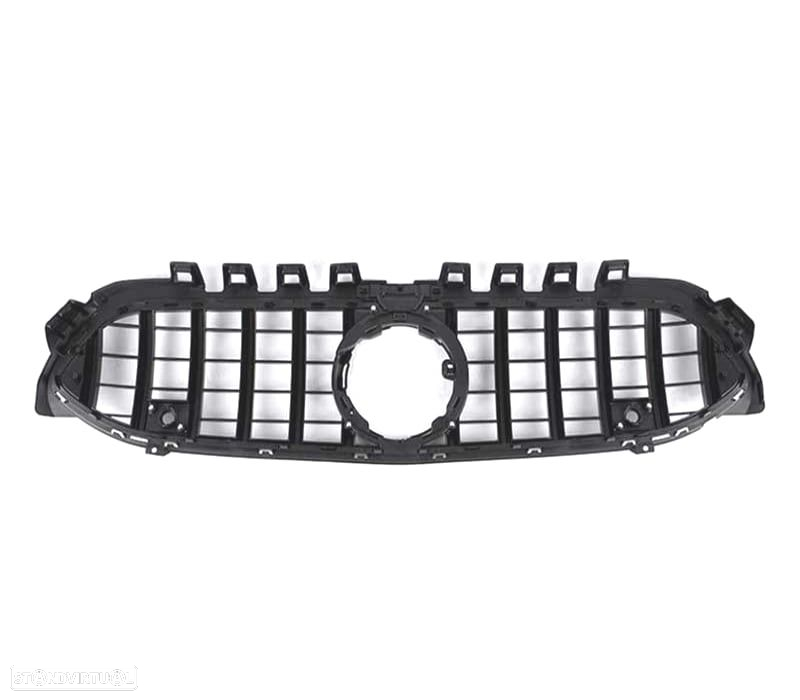 GRELHA FRONTAL MERCEDES CLASE A W177 LOOK AMG GT PRETO CROMO - 2