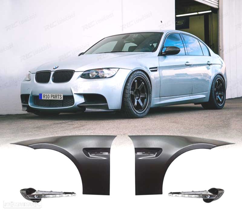 CONJUNTO DE GUARDA-LAMAS DIANTEIRO BMW E90 E91 LOOK M3 - 1