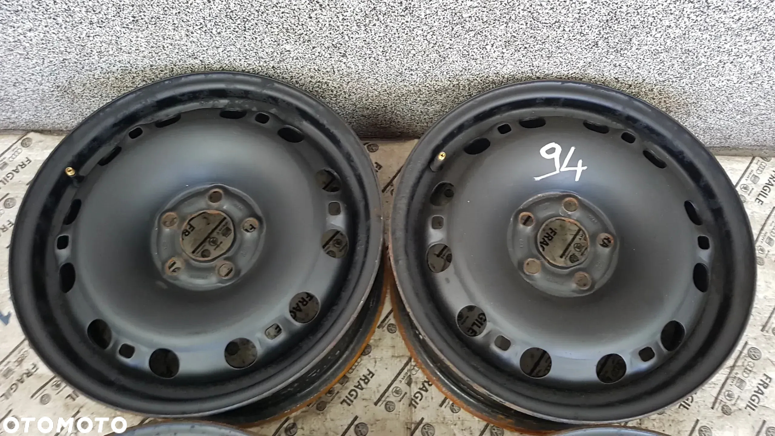 FELGI STALOWE VW  5X100 6JX15 ET43 VW POLO SKODA FABIA SEAT IBIZA - 4