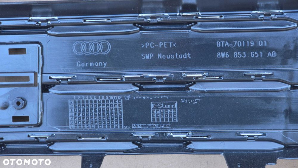 Atrapa chłodnicy GRILL Audi A5 B9 F5 8W6 2015-2019 CHROM OE 8W6853651AB R ORYG NEW - 14