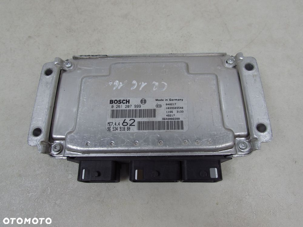 PEUGEOT CITROEN 1.6 VTI KOMPUTER STEROWNIK SILNIKA 9653491880 0261207999 - 5