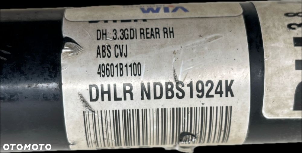 O1 HYUNDAI GENESIS G80 2013 - 3.8 4WD PÓŁOŚ NAPĘDOWA TYŁ PRAWA 49601-B1100 - 6