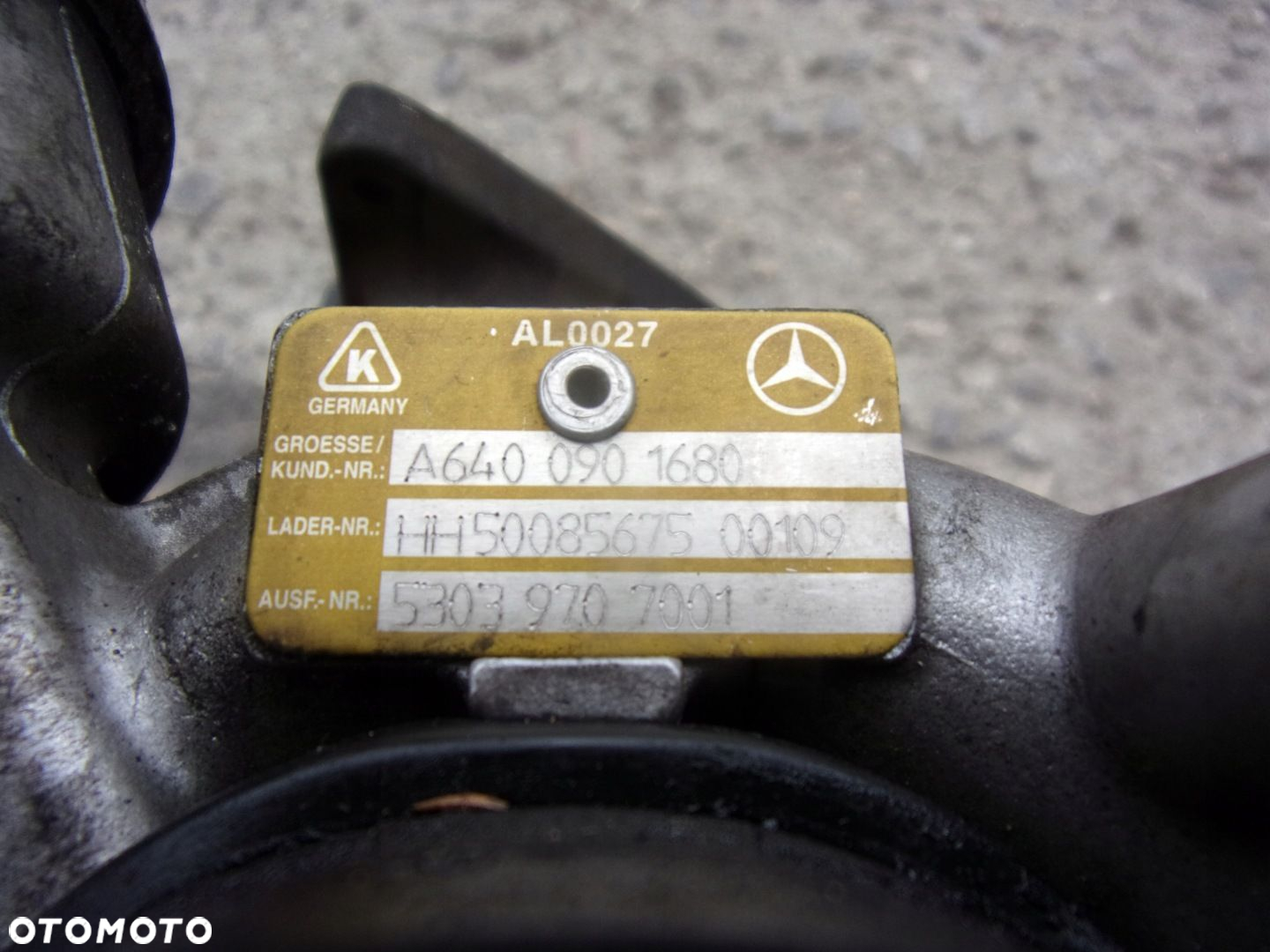 MERCEDES B 2.0 CDI TURBOSPRĘŻARKA A6400901680 - 3