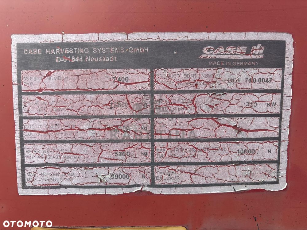 Case 7400 Zwolnica Układ Planetarny Koło Zębate Siłownik Obudowa Klapa Kabina Koło Pasowe CZĘŚCI - 2