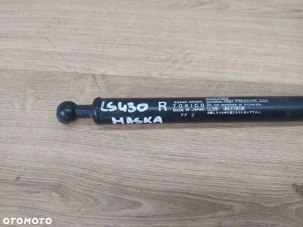 LEXUS LS III 430 siłownik teleskop maski przód PRAWY 53440-50050 - 2
