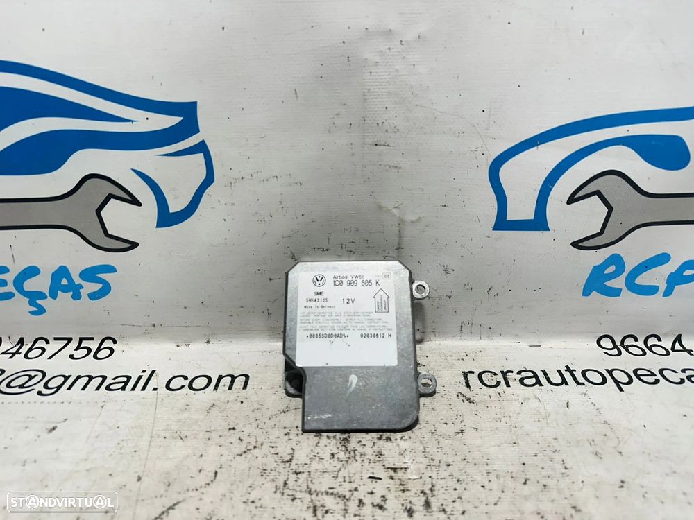 .Módulo Centralina Airbag SRS Original VAG Volkswagen Skoda 1C0909605K 2001 - 2015 - 2
