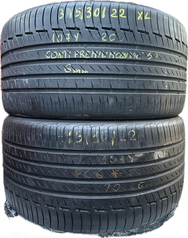 2 x 315/30R22 Contiental Conti Premium Contact 6 * - 1