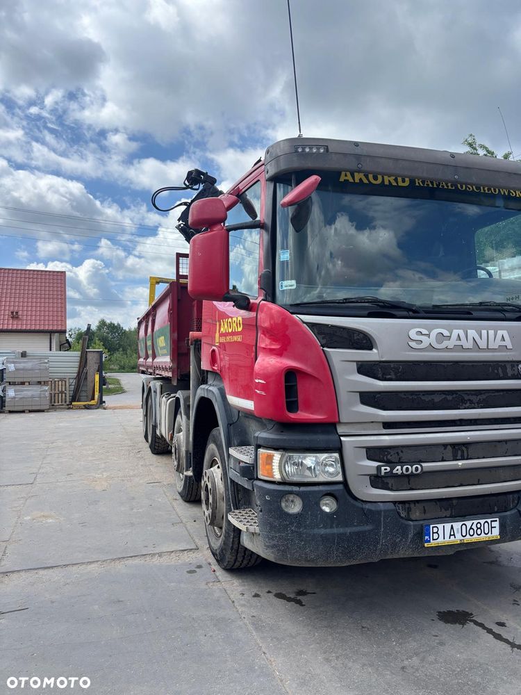 Scania P400 * WYWROTKA 6,20 + HDS PALFINGER PK 27001 * 8X4 - 7