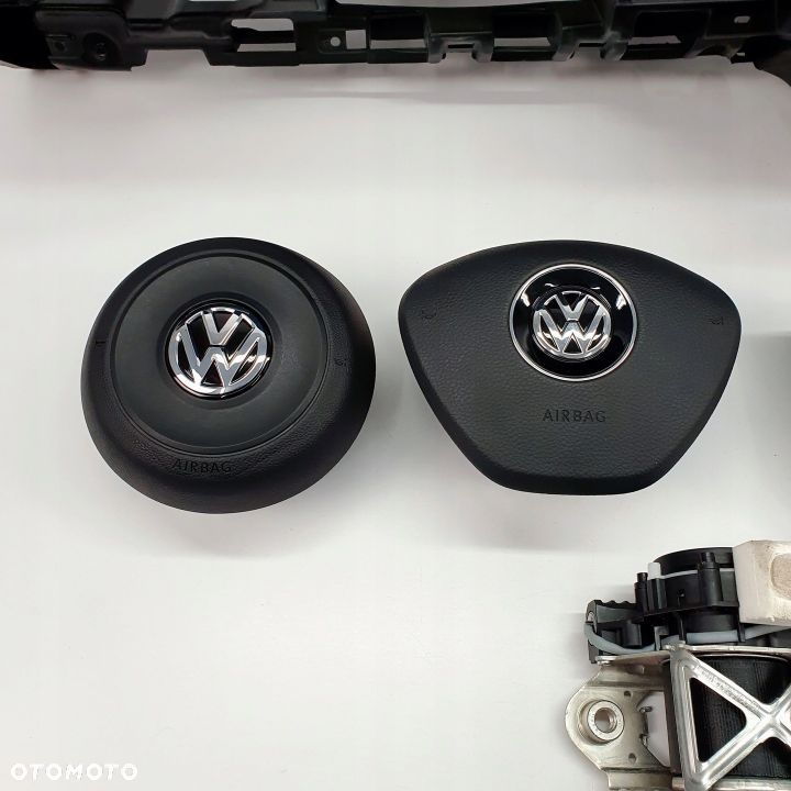 VW GOLF VII 7 DESKA ROZDZIELCZA KONSOLA KOKPIT PULPIT PODUSZKI AIRBAG AIR BAG PASY KIT SET - 5