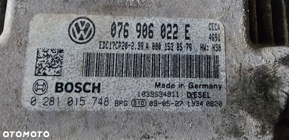 Sterownik komputer silnika Vw Crafter 0281015748 076906022E - 2