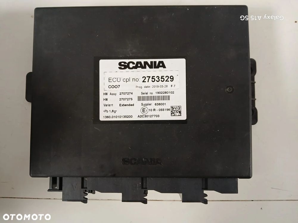 STEROWNIK KOMPUTER MODUŁ KOORDYNATOR COO7 C007 SCANIA 2753529 - 1