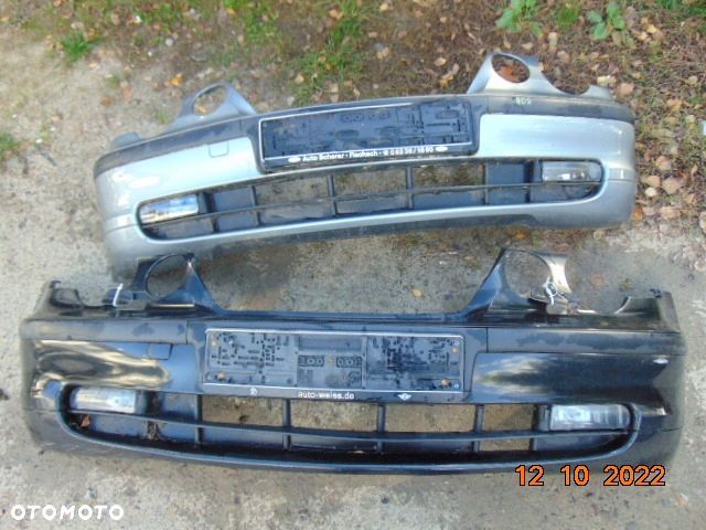 BMW E46 compact ZDERZAK przód przedn halogeny listewki kratki zaślepka szary srebrny kolor STAHLgrau A08 - 1
