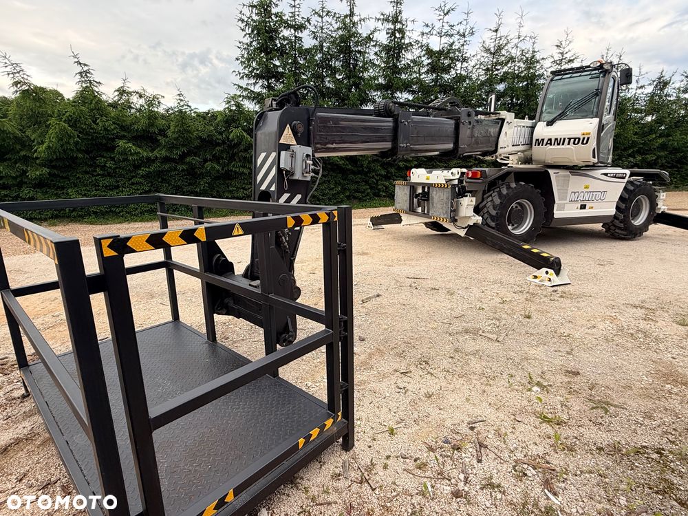 Manitou Ładowarka teleskopowa Manitou Mrt 2150 + Privilage Roto obrotowa 360 Pilot sterowanie radiowe Kosz Widły 2016/17 1840 2550 2540 silnik Mercedes 2150+ Merlo - 5