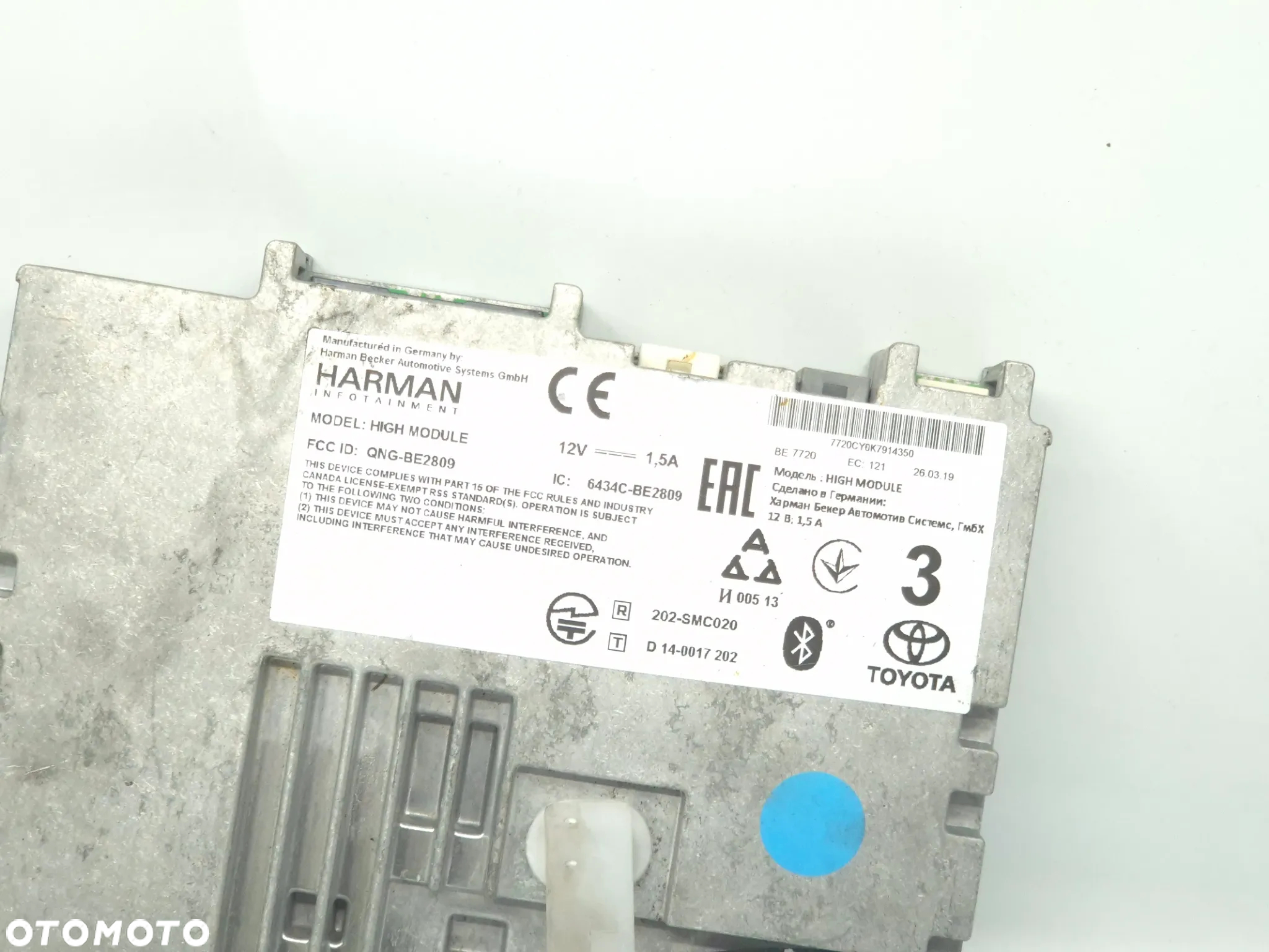 Moduł sterownik nawigacji GPS Toyota C-HR II 6434CBE2809 - 2