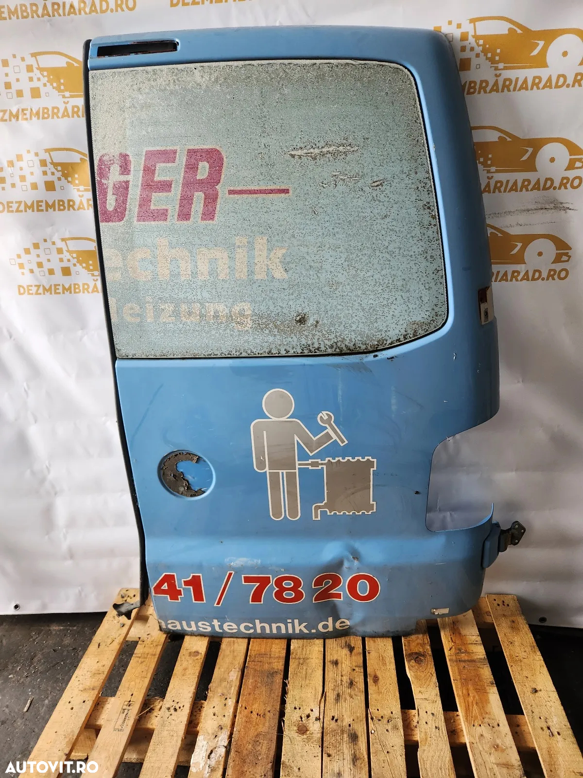 Usa Dreapta Spate Balanta Vw Transporter T5 Model Cu Geam Cu Defect - Dezmembrari Arad - 4