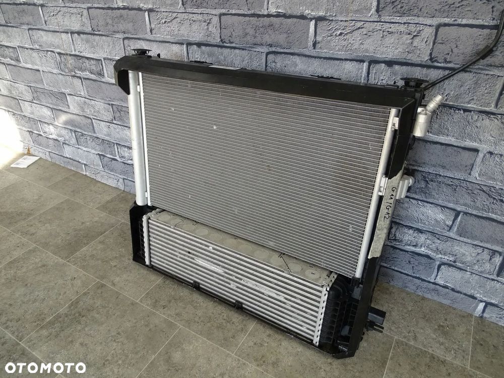 KOMPLET CHŁODNIC CHŁODNICA WENTYLATOR BMW X3 G01 X4 G02 3.0D M40d DIESEL - 3