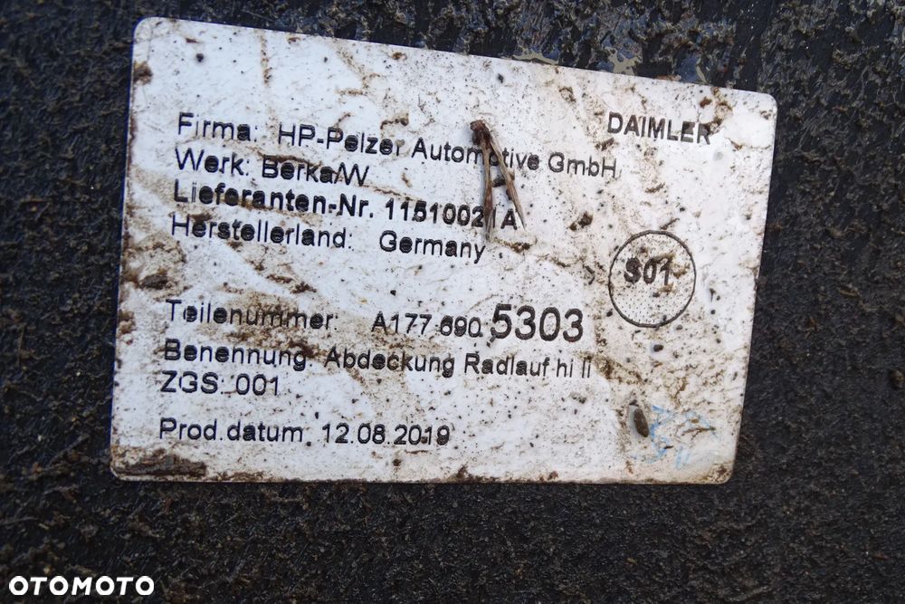 Mercedes CLA W118 A W177 B W247 Nadkole lewe lewy tył 1776905303 - 6