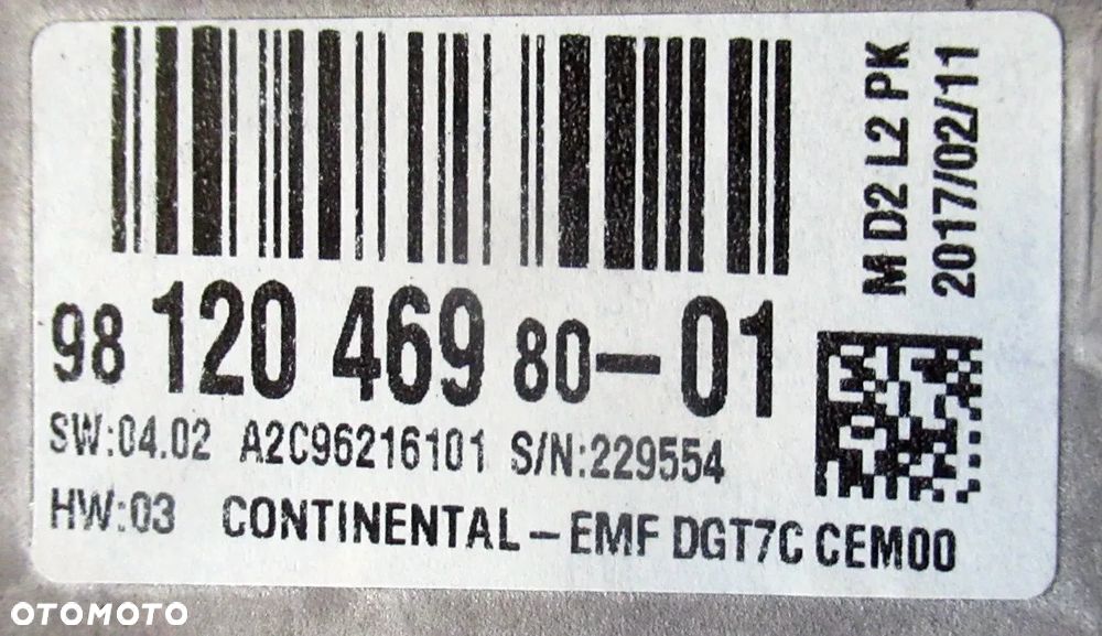 CITROEN C-ELYSEE WYŚWIETLACZ EKRAN MONITOR NAWIGACJI 9812046980 PEUGEOT - 3
