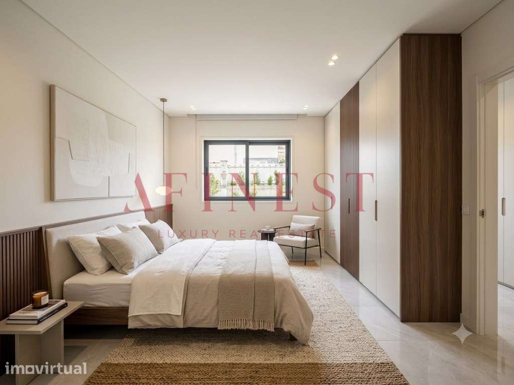 MORADIA T5 COM 5 SUITES COM PISCINA AQUECIDA, PISO RADIANTE E ACABA... - Grande imagem: 5/32
