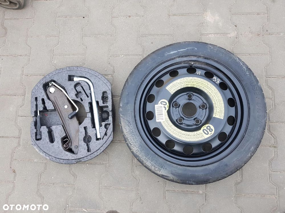 VW GOLF VI V TOURAN EOS KOŁO DOJAZDOWE 16 5X112 LEWAREK WKŁAD - 1