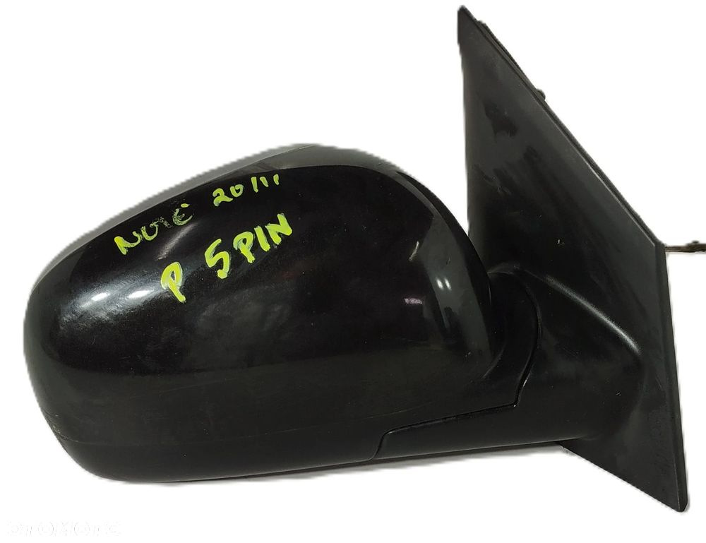 lusterko lewe przednie NISSAN NOTE E11 LIFT 09-13 5 PIN - 1