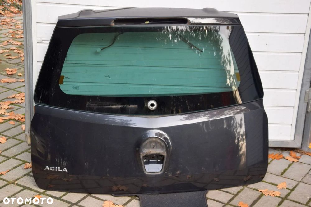 Opel Agila B II 08- Klapa bagażnika tył ZCEB czarna bez korozji - 1