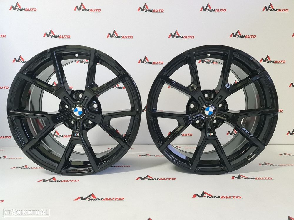 Jantes Look BMW 728M Preto Brilho 19 - 1