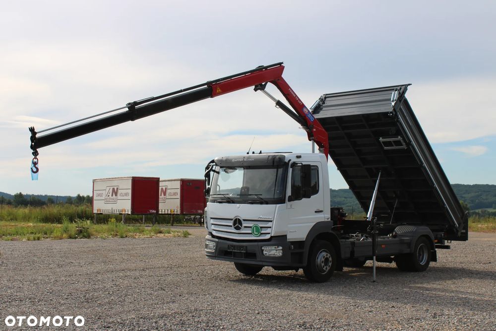 Mercedes-Benz Atego 1524 Nowy 3-stronny Wywrot Kiper Wywrotka Nowy żuraw HDS HMF 810 K2 Fassi Palfinger Hiab DN HC TGL TGM Midlum Eurocargo LF FL - 8