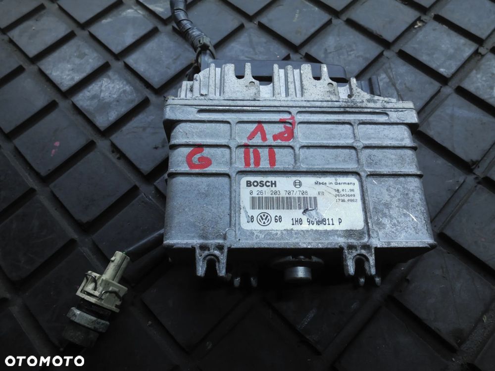 STEROWNIK SILNIKA VW GOLF III 0261203707/708 BOSCH + WTYCZKA INSTALACJA - 1