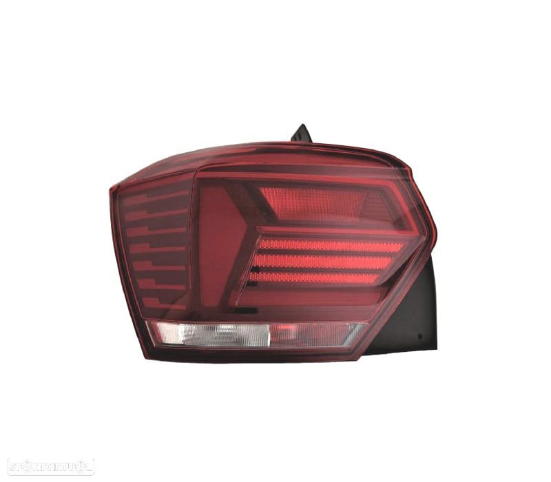 FAROLIN ESQ VOLKSWAGEN VW POLO 17-21 BRANCO VERMELHO - 1