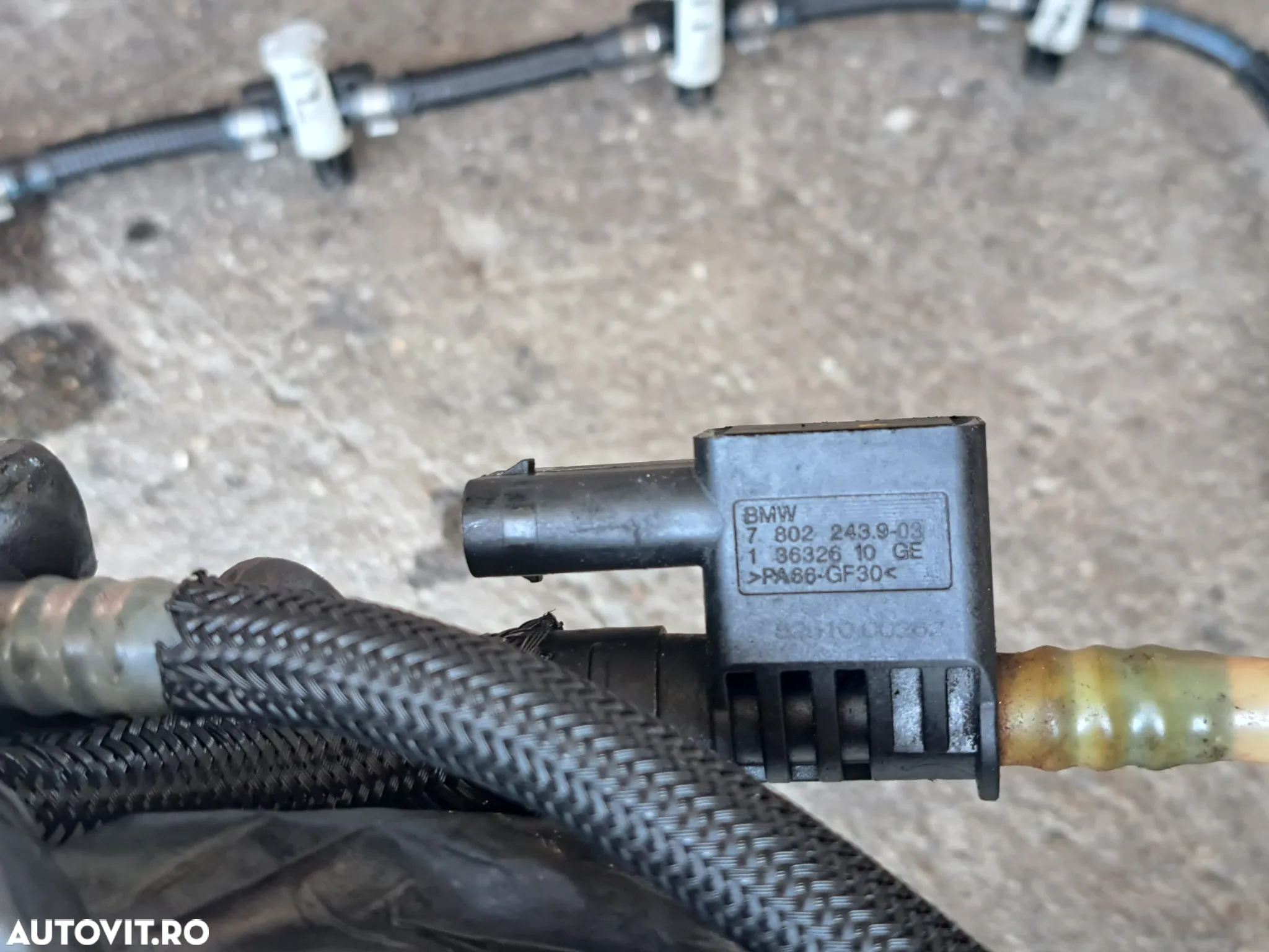 Furtun motorina cu senzor presiune Furtun retur injectoare  originale BMW 245cp F07 F10 F11 F01 F02 - 4