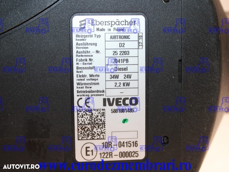 SIROCOU D2 IVECO STRALIS 5801801485 - 5