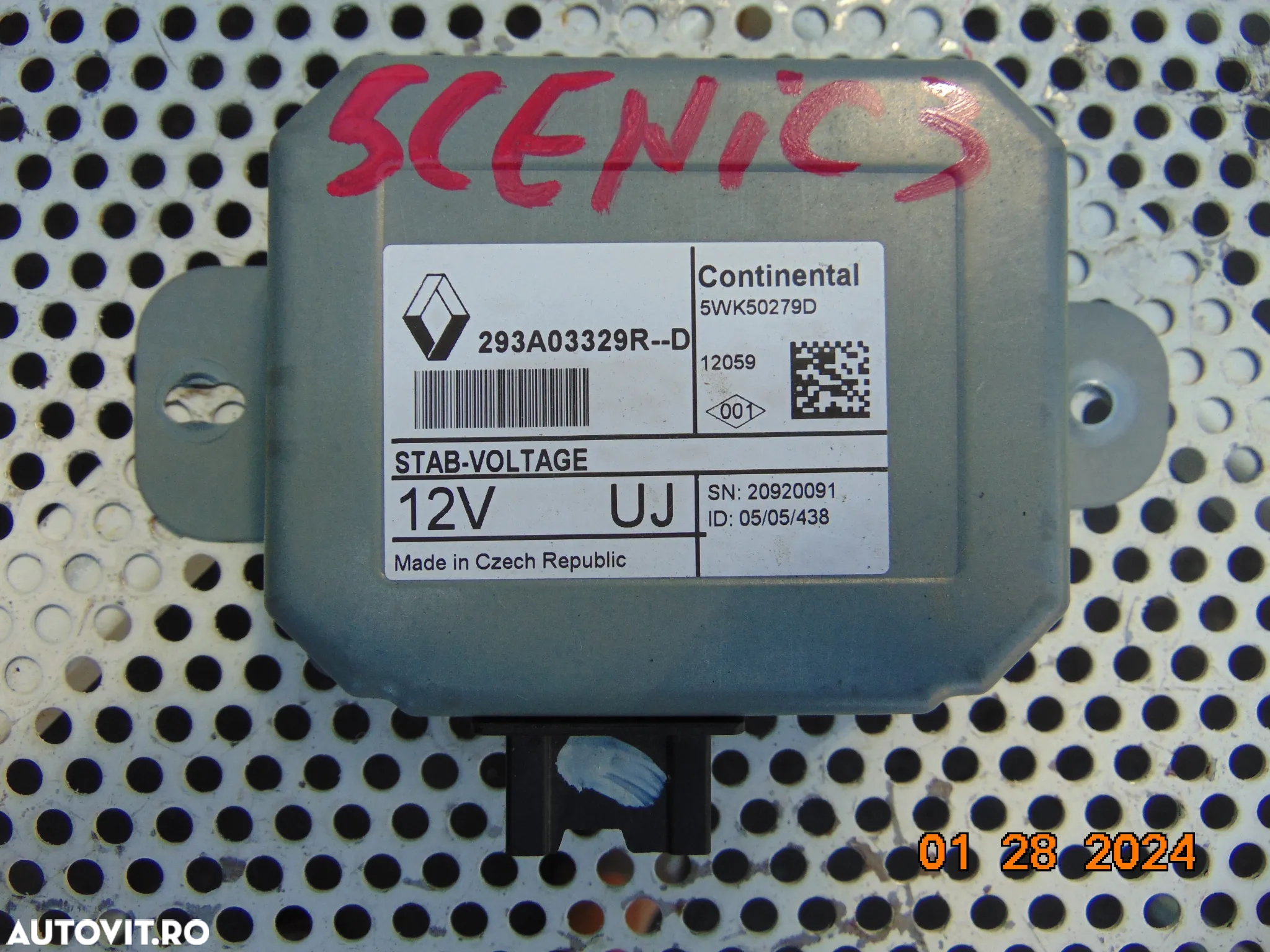 Modul control Renault scenic 3 megane 3 Laguna 3 modul cod 293ar - 3