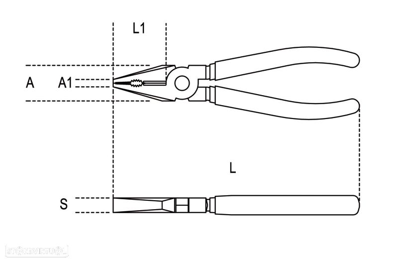 beta combination pliers chrome plated 51100055 - 2