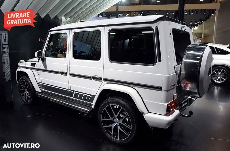 Bandouri Laterale Mercedes G-Class W463 (1989-2017) cu Stickere Laterale Negru Mat- livrare gratuita - 8