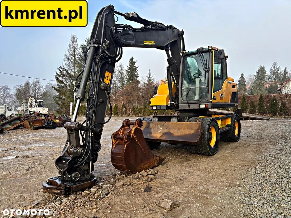 Volvo EW 140 D KOPARKA KOŁOWA GŁOWICA OBROTOWA ZE SZCZYPCAMI 2012R | Volvo ew160 , komatsu pw148 , JCB 145 175 , cat 313 316 , mecalac 15mwr - 13