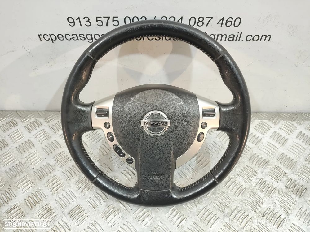 Volante completo em pele original Nissan Qashqai J10 com comandos multifunções - 1
