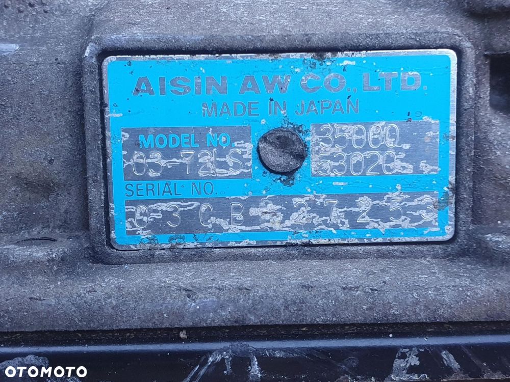 AUTOMATYCZNA SKRZYNIA BIEGÓW Lexus IS200 2.0 VVTI _ automat 35000-53020 - 5